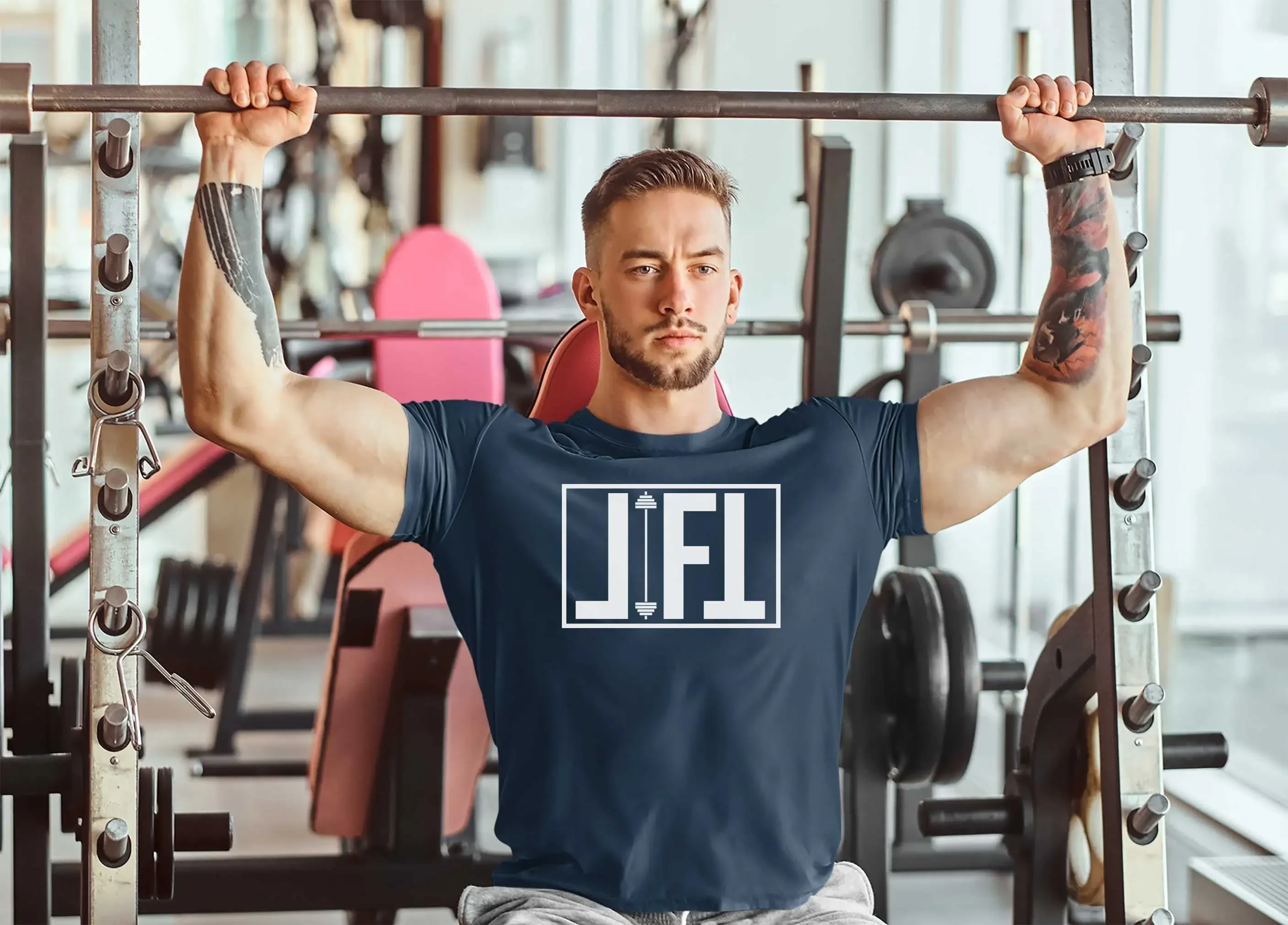 LIFT Men s T Shirt Gym Top Active Wear Training Bodybuilding