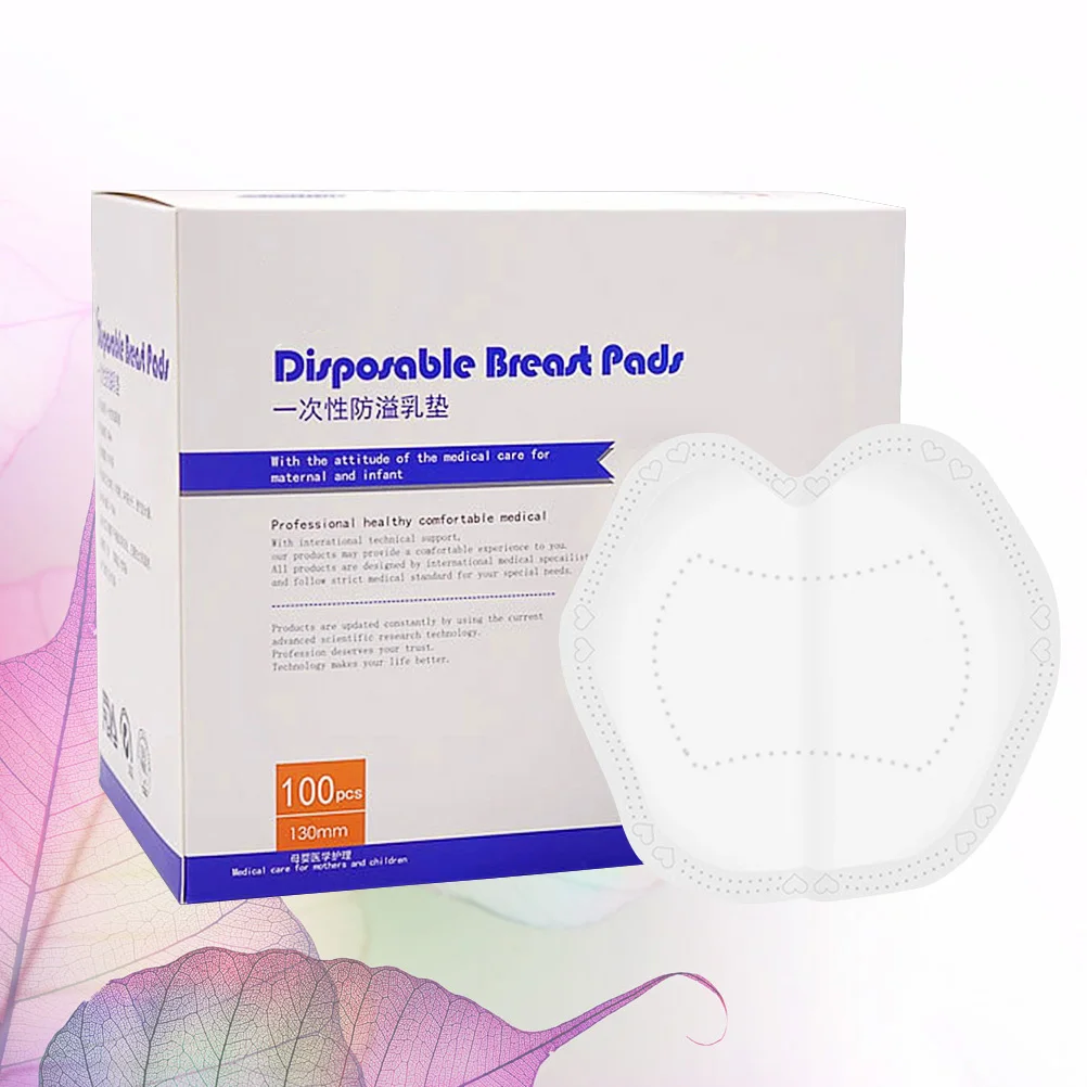 

100pcs Disposable Anti-Galactorrhea Pads Thickened Breathable Breast Feeding Cushions Maternity Lactating Mothers 130Mm White 1
