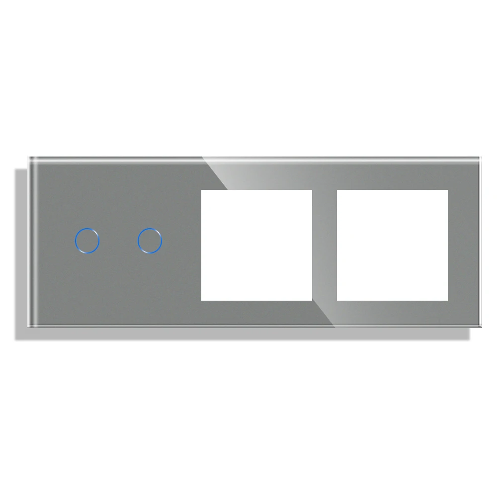 Toughened Glass 1g switch  panel and socket frame, glass only, no switch or socket function part,Hot sale