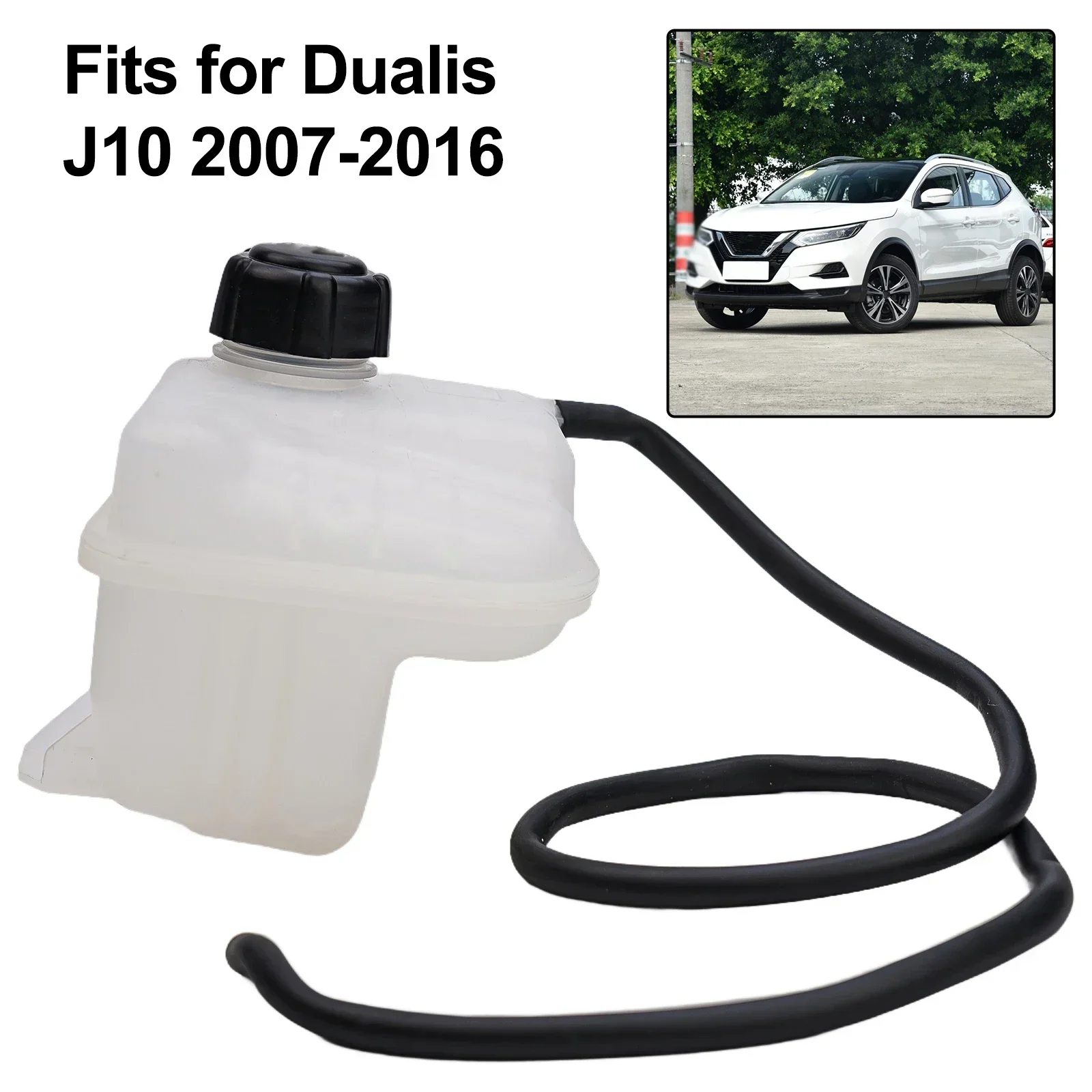 1 Pcs Car Engine Coolant Expansion Tank Overflow Reservoir For Nissan Qashqai 21721-JD00B For +2 I (J10 NJ10 JJ10E) 1.5 D
