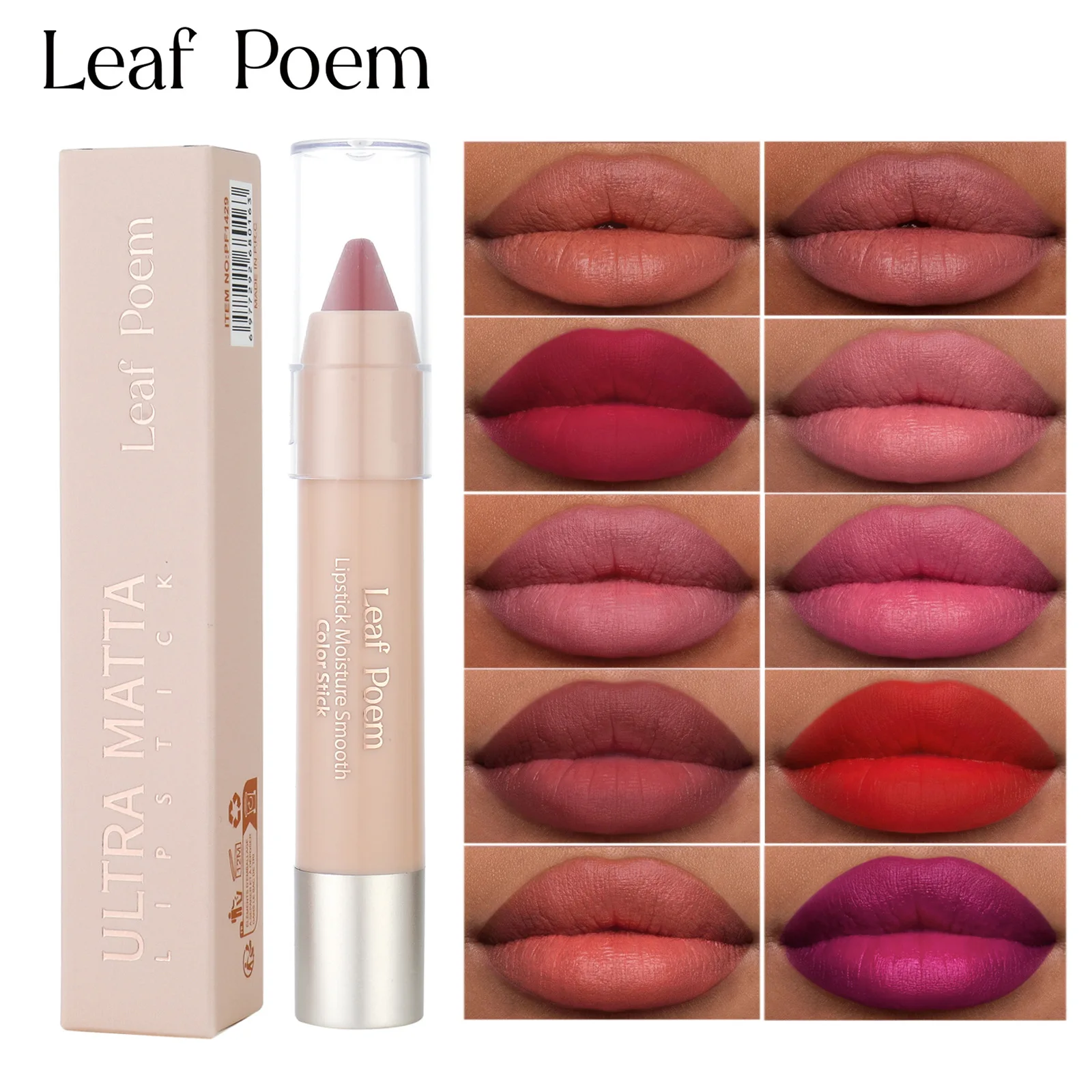 Matita labbra opaca Twist Up Rossetto in velluto impermeabile ad alta pigmentazione Glide on Lip Liner a lunga durata a prova di sbavature