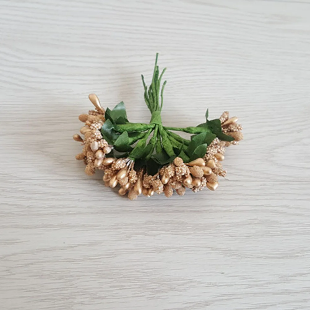 

12pcs Mini Artificial Pip Berry Picks Bright Color For Wedding Christmas Decoration Diy Garland Scrapbooking Box Fake Berries