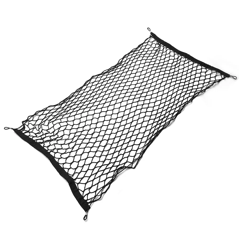 Filet de rangement universel pour moto, 90x4 0cm/110x50cm, sac pour coffre de voiture, support de filets pour bagages, maille élastique en Nylon, accessoires de voiture