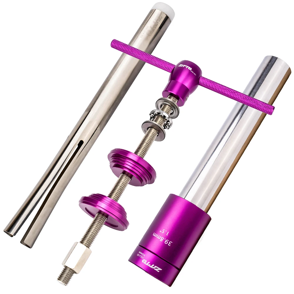 ZTTO Fahrrad-Headset-Press-Fit-Werkzeug zum Installieren und Entfernen, halbintegrierte Lenkbox, Gabel, Krone, Abstandshalter, Unterlegscheibe, Installationsfahrer