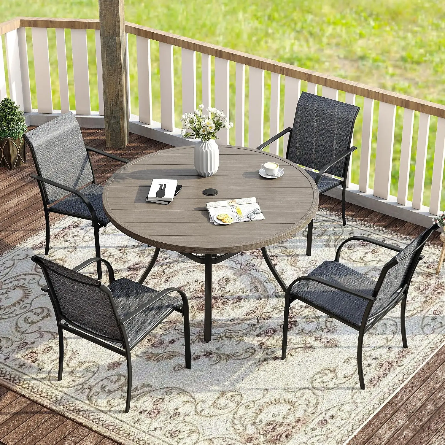 5-Piece Patio Dining Set For 4, 40.7