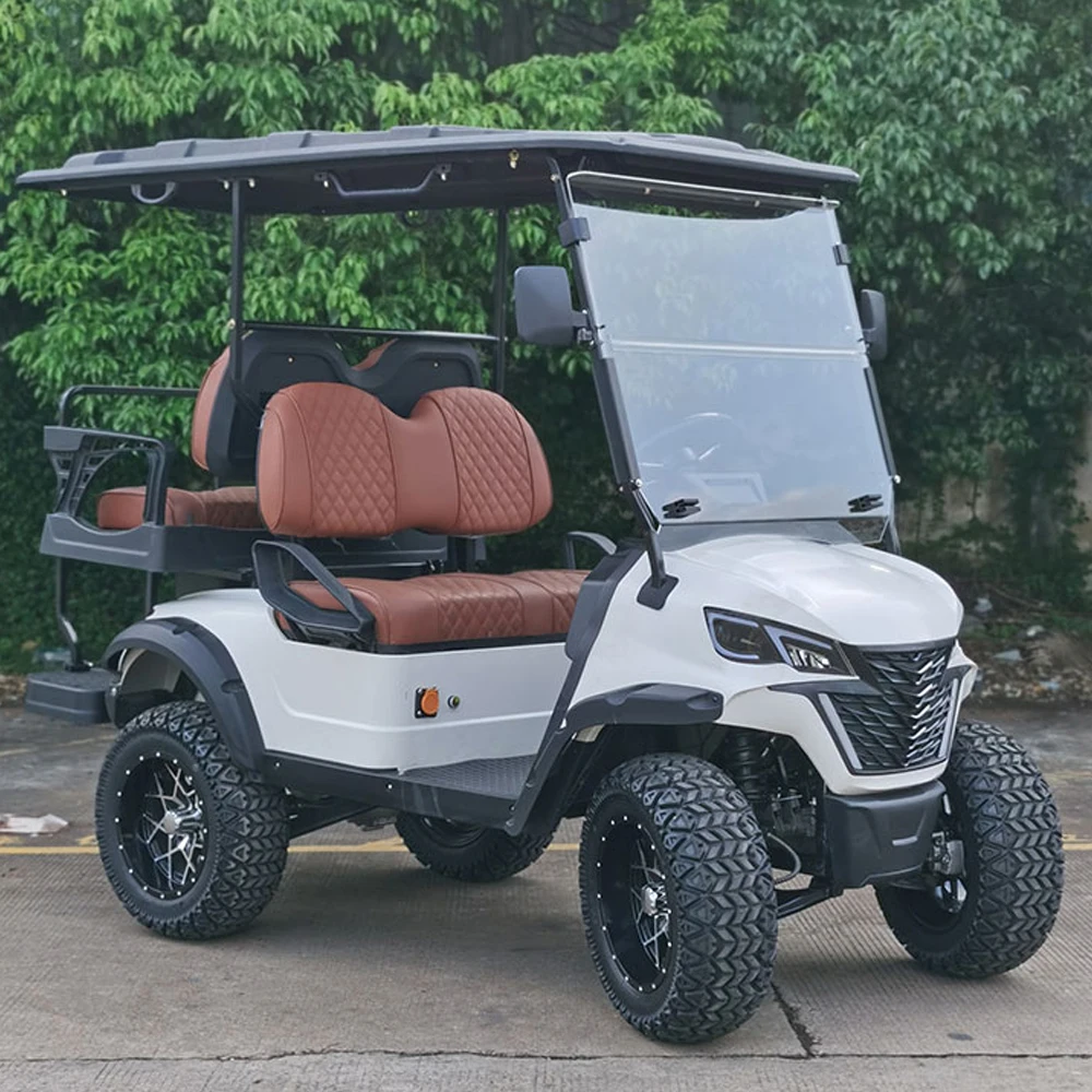 New Model Golf Cart 72V Electric Golf Cart 2+2 4 Seater Off Road Buggy 48V Lithium Battery Hunting Electric Golf Cart