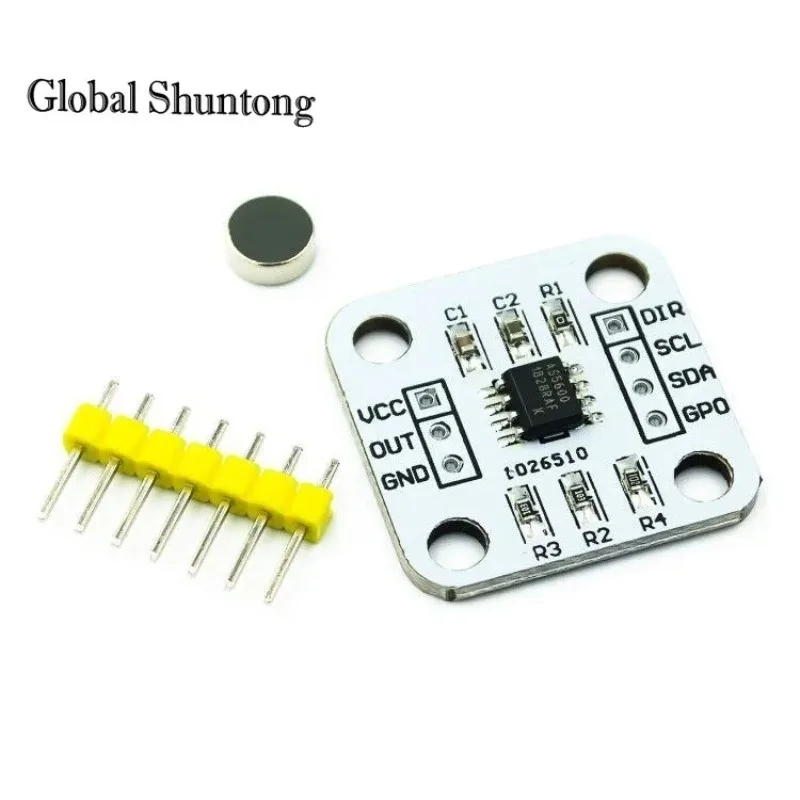 1Pcs Original AS5600 magnetic encoder magnetic induction angle measurement sensor module 12bit high precision For aduino