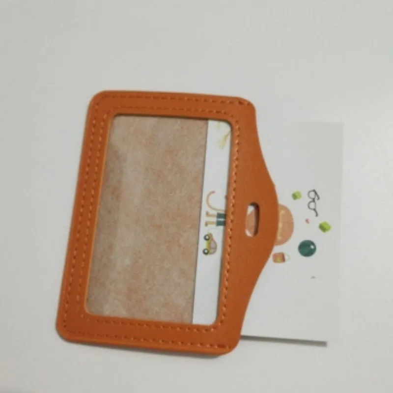 Étui pour permis de travail en cuir PU, porte-badge pour personnel, infirmière, travailleurs, étui pour carte de travail Pass, protecteur de carte de crédit, 2 pièces