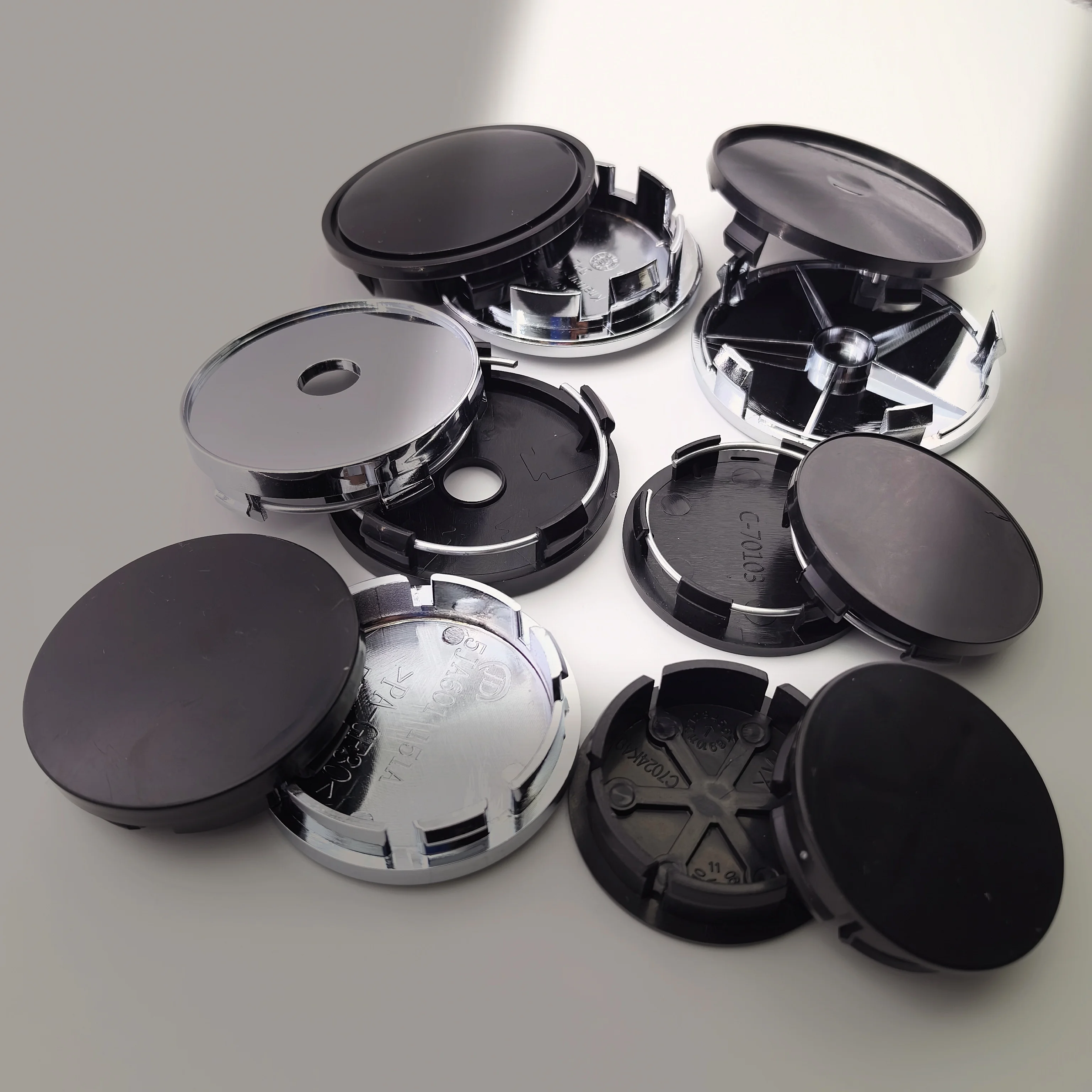 

Набор из 100 универсальных колпачков для центра диска из АБС-пластика, 48.5/49/50/56/60/65/68 мм, для автомобильных колес и шин