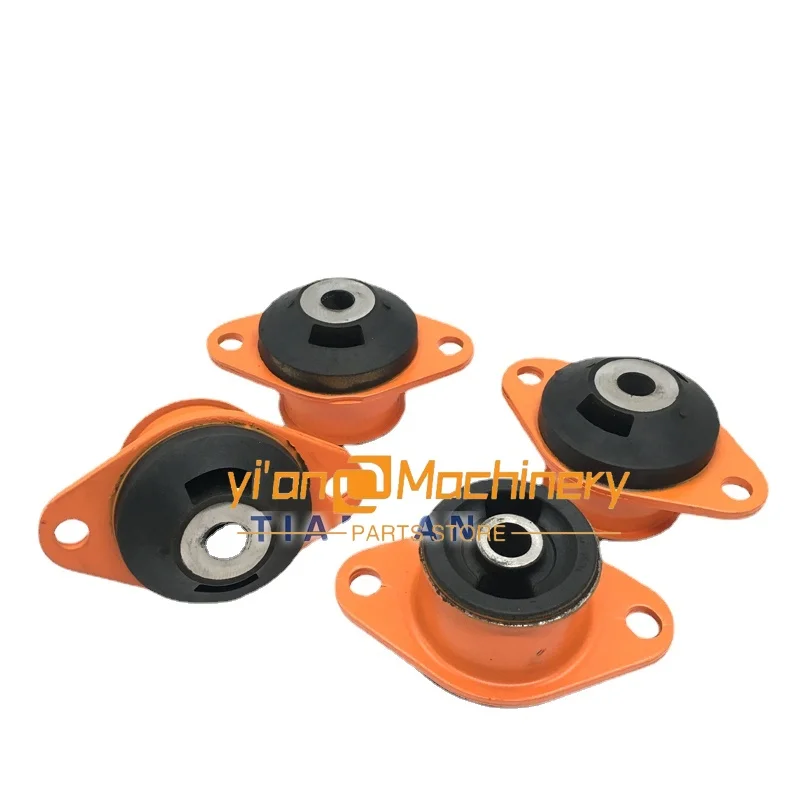 Cab Foot rubber Excavator accessories Longgong LG60 65 shock-absorbing rubber cushion machine foot pad high-quality