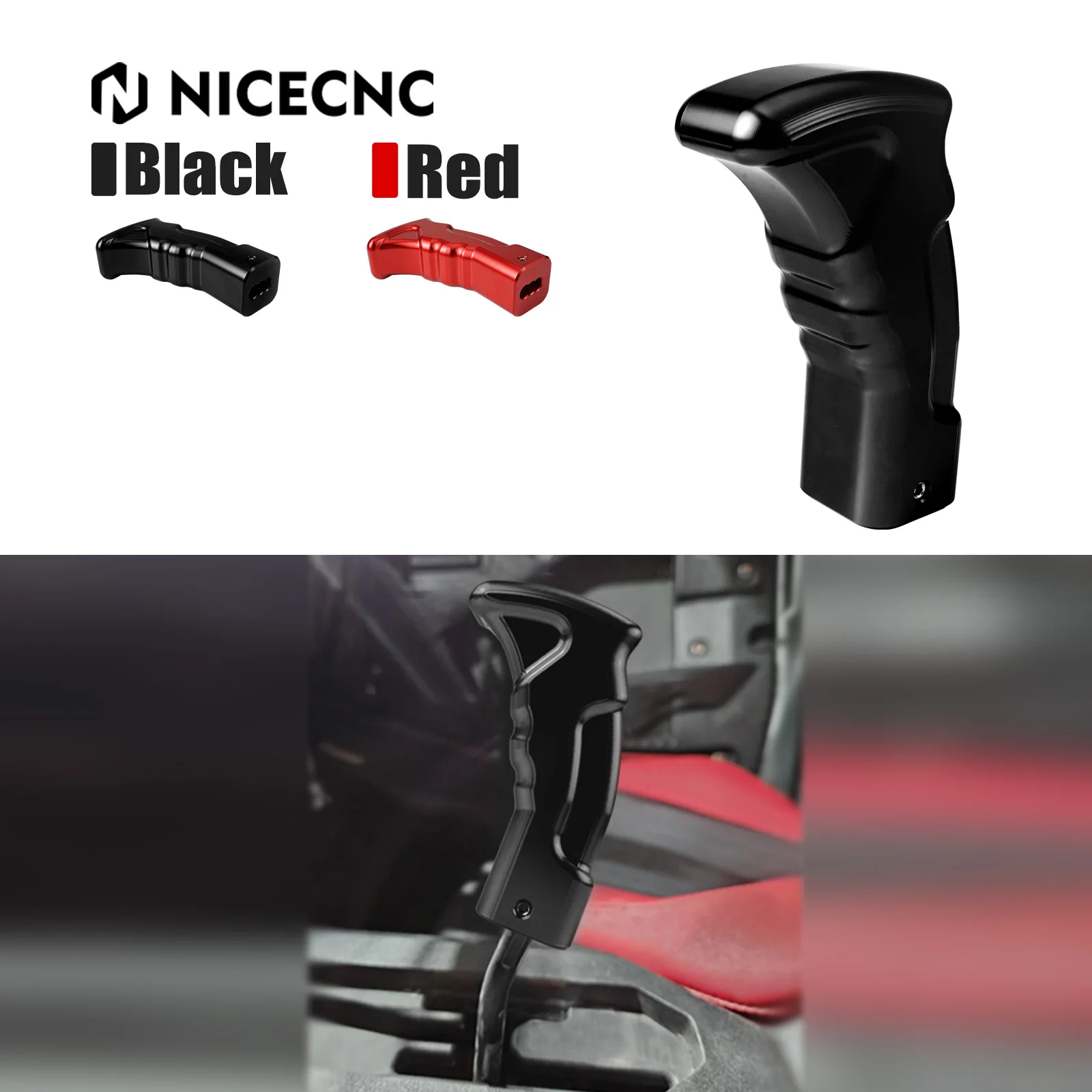 

NICECNC Gear Shift Knob Shifter Handle Grip Anti-slip ATV for Honda Talon 1000R 1000X 2019-2024 6061 Aluminum Alloy Accessories