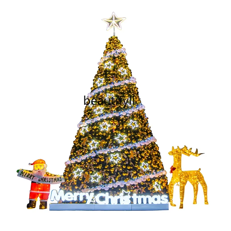 xxxLarge Christmas tree outdoor luminous 3/4/5/6m frame shopping mall Christmas decoration