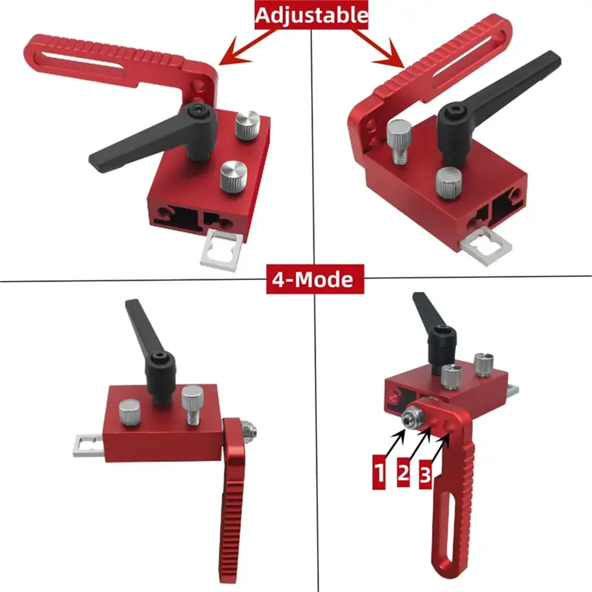 Alloy Steel Adjustable Fence Flip Stop Universal T-Slot Miter Track Compatibility Durable Accurate Length Limit Woodworking Tool