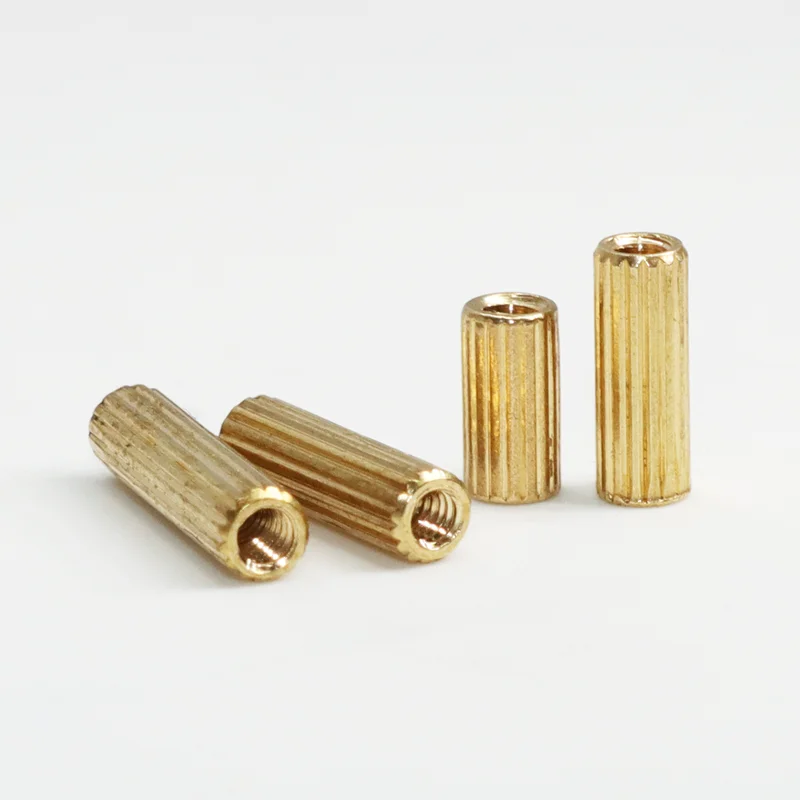 M2 Copper Pillar Thread Brass Round Standoff Knurling Spacer Screw Female Female Printed Circuit Board PCB Motherboard Stand Off