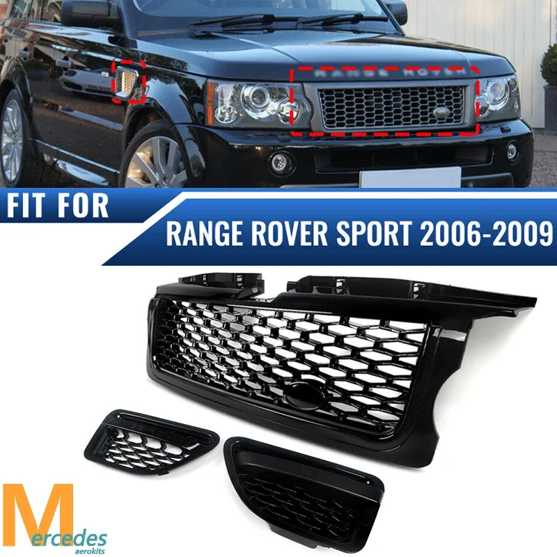 Grade dianteira e respiradouros laterais para o esporte L320 2005-2009 de Range Rover, estilo de Autobiography