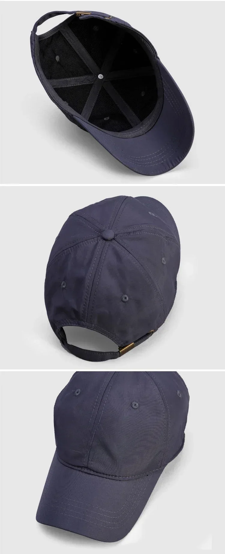 Neue Große Größe 63-67 cm Schnell Trocknend Baseball Caps Männer Atmungsaktive Papa Hut Plus Größe Einstellbar Weiche krone Lauf Caps Unisex Hüte – Detail 12
