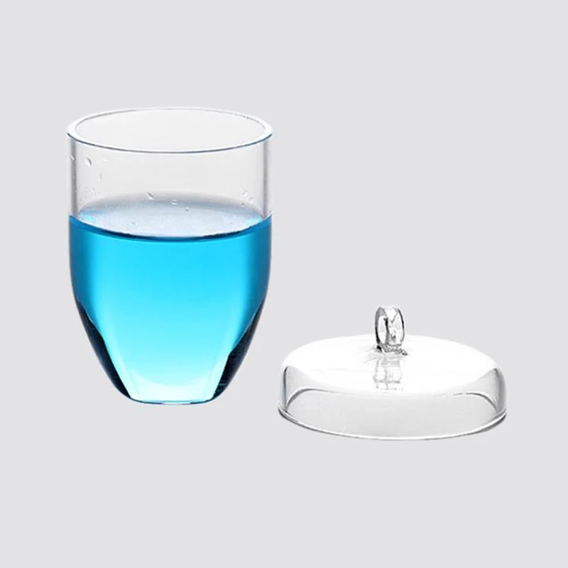 

1 set Lab Quartz Glass Crucible with Cover High Purity and High Temperature Resistance 10/20/30/50/100/150/200/250/300ml
