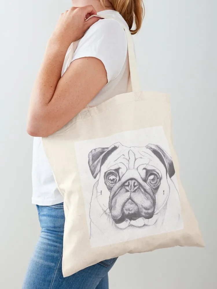

Pug Tote Bag canvas tote Custom bag tote bag woman for beach