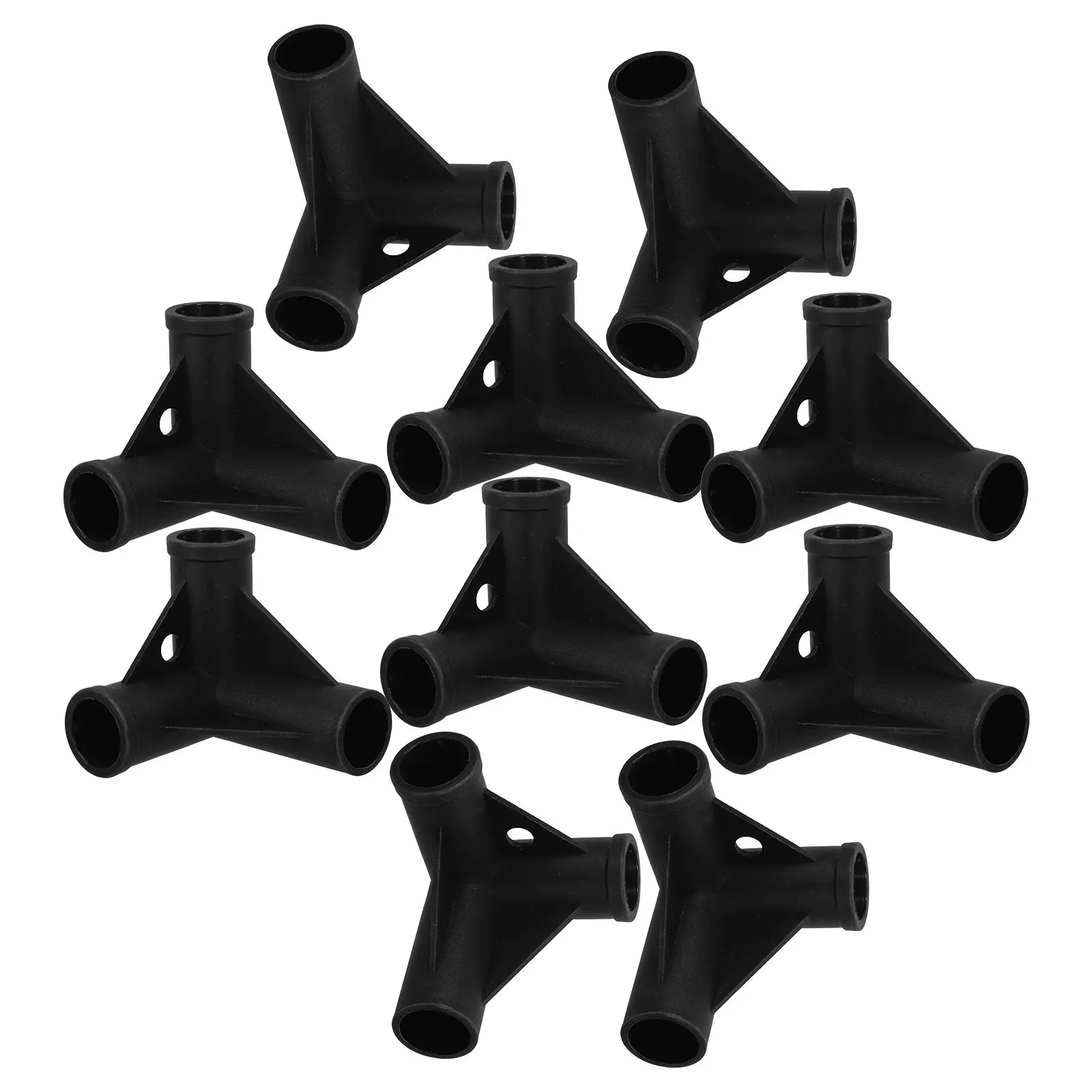 10Pcs Tent Fence Connectors Playpen Furniture Grade T-Shaped Joints 19.2mm Inner Diameter Replacement Parts for Baby Playpen