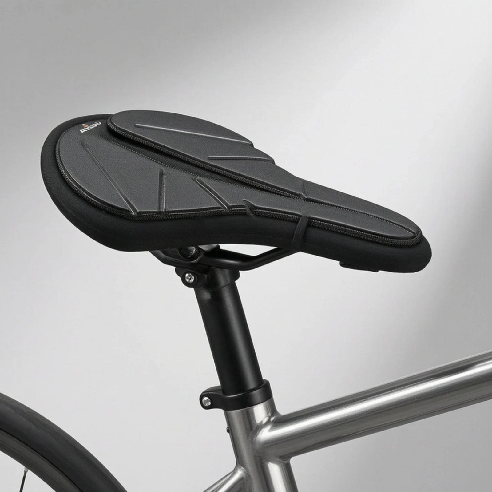 Bike Seat Cover with Gel Shock-Absorbing Bike Seat Cushion Cover Pressure Relief Comfortable for Cyclists, Cycling view 6