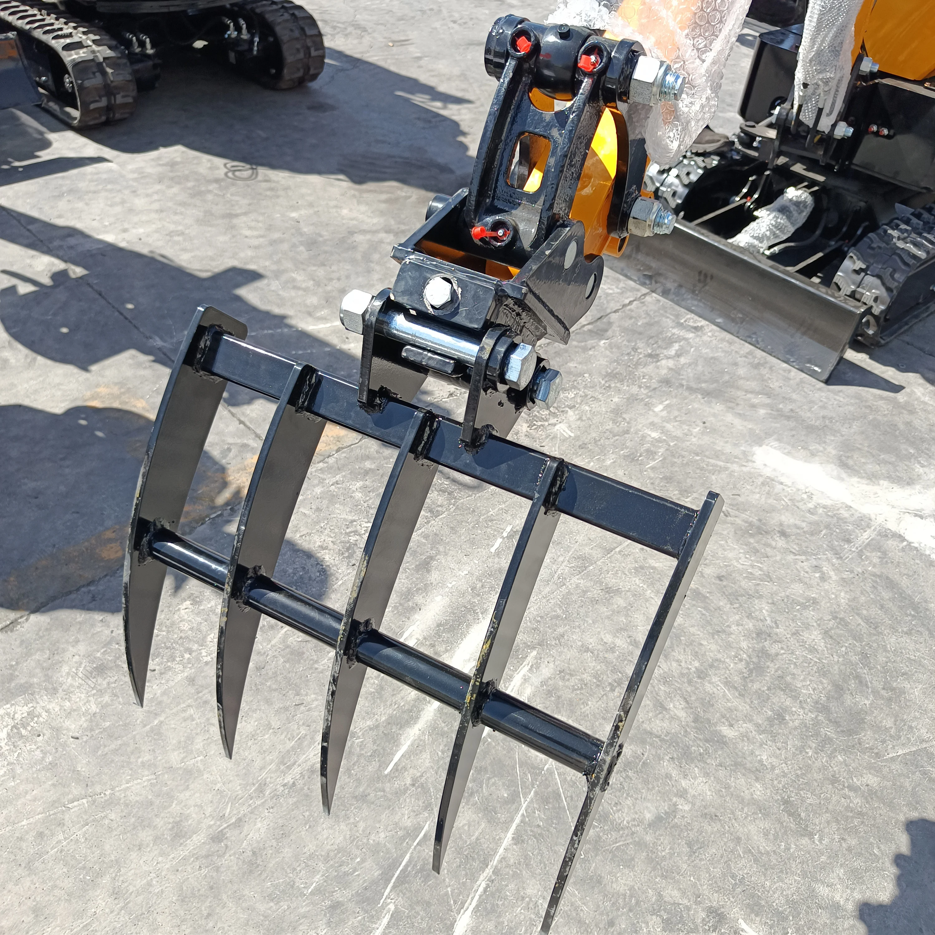 Rake Attachment for 1 Ton Mini Excavator