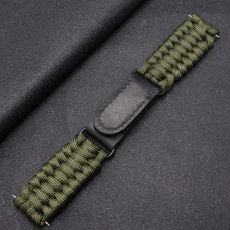 20 22mm Braided Flat Head Universal Watchband Colorful Velcro Style For Galaxy Watch 3/4/5 41/45mm 40/44 42/46mm Gear S3 Band - Image 5