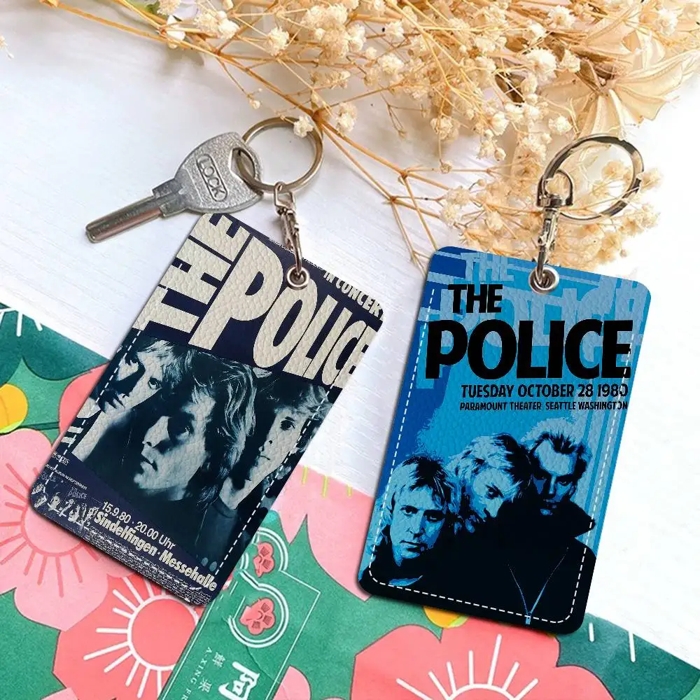 

Рок-группа The Police Канцелярские товары для мужчин и женщин Брелоки для кредитных карт Студенческая карта Держатель удостоверения личности Держатель удостоверений личности