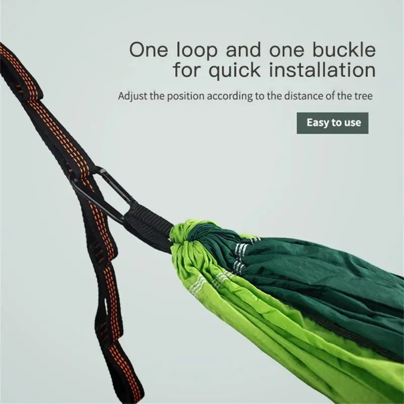 Set Hammock Strap Hanging Belt Super Strong Bind Daisy Chain Rope Tree Rope w/ Buckle for Tent Hammock 200*2.5cm