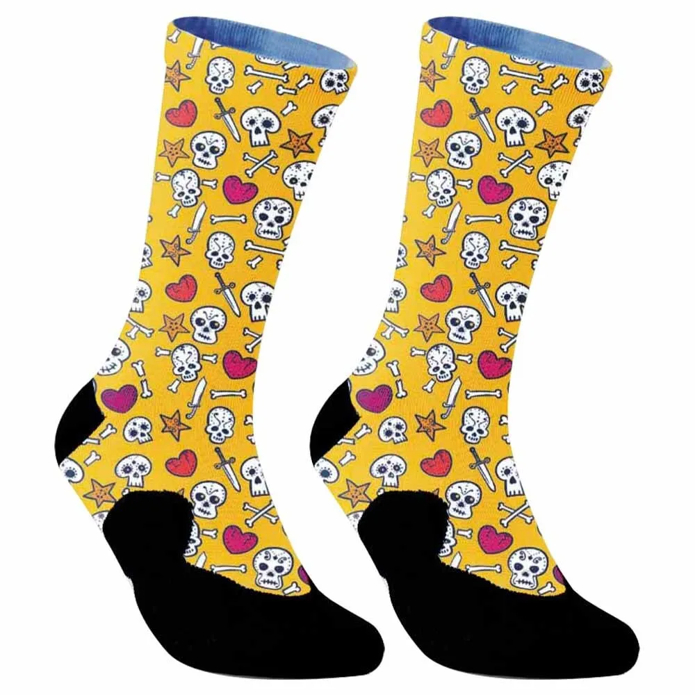 cartoon Captain Warm Stitching pattern Antiskid Casual Socks Cycling Socks Food printing General Socks New