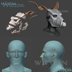 Anime Elias Ainsworth The Ancient Magus Bride Cosplay Skull Helmet Props Cos Art Whirlwind Cosplay Accessories Halloween Props