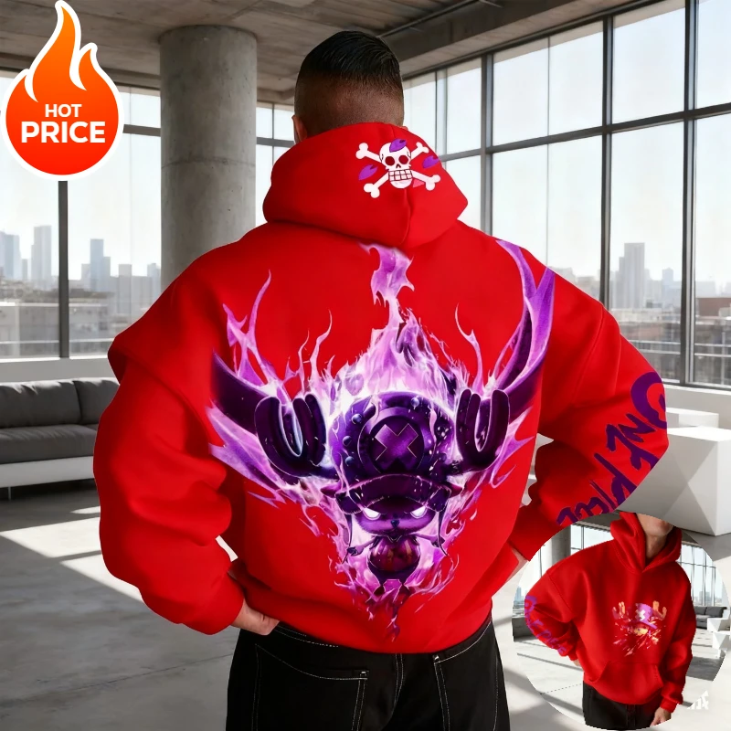 2026 جديد قطعة واحدة المروحية Harajuku الشارع الشهير الرجال Vintage هوديي الشتاء النساء المتضخم مقنعين البلوز كم طويل Y2k