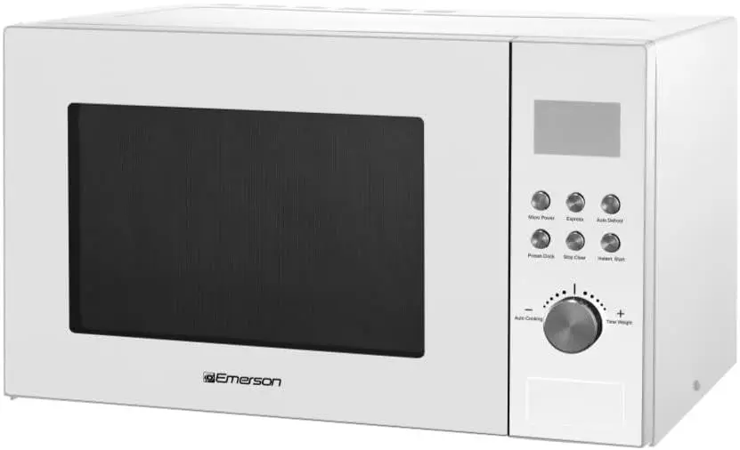 Countertop Microwave Oven 1.1 Cu. Ft. 1000W with Button Control, LED Display, 10 Power Levels, 6 Auto Menus, Glass Turntable, Ch