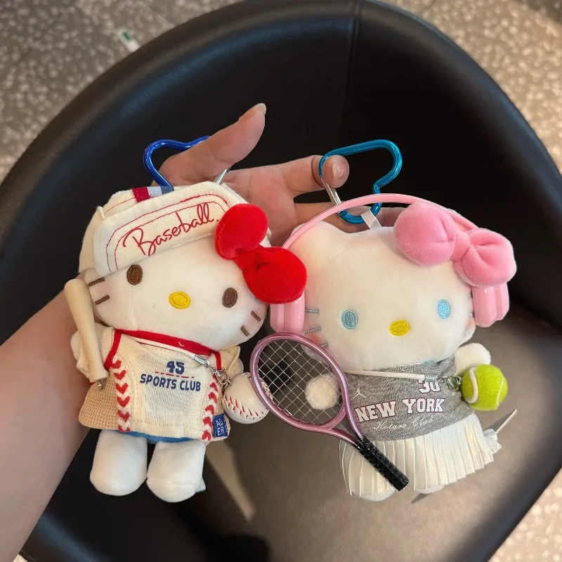 جديد Kawaii سانريو أنيمي هواية مرحبا كيتي عروسة كارتون المفاتيح زوجين على ظهره معلقة حلية هدية عيد ميلاد