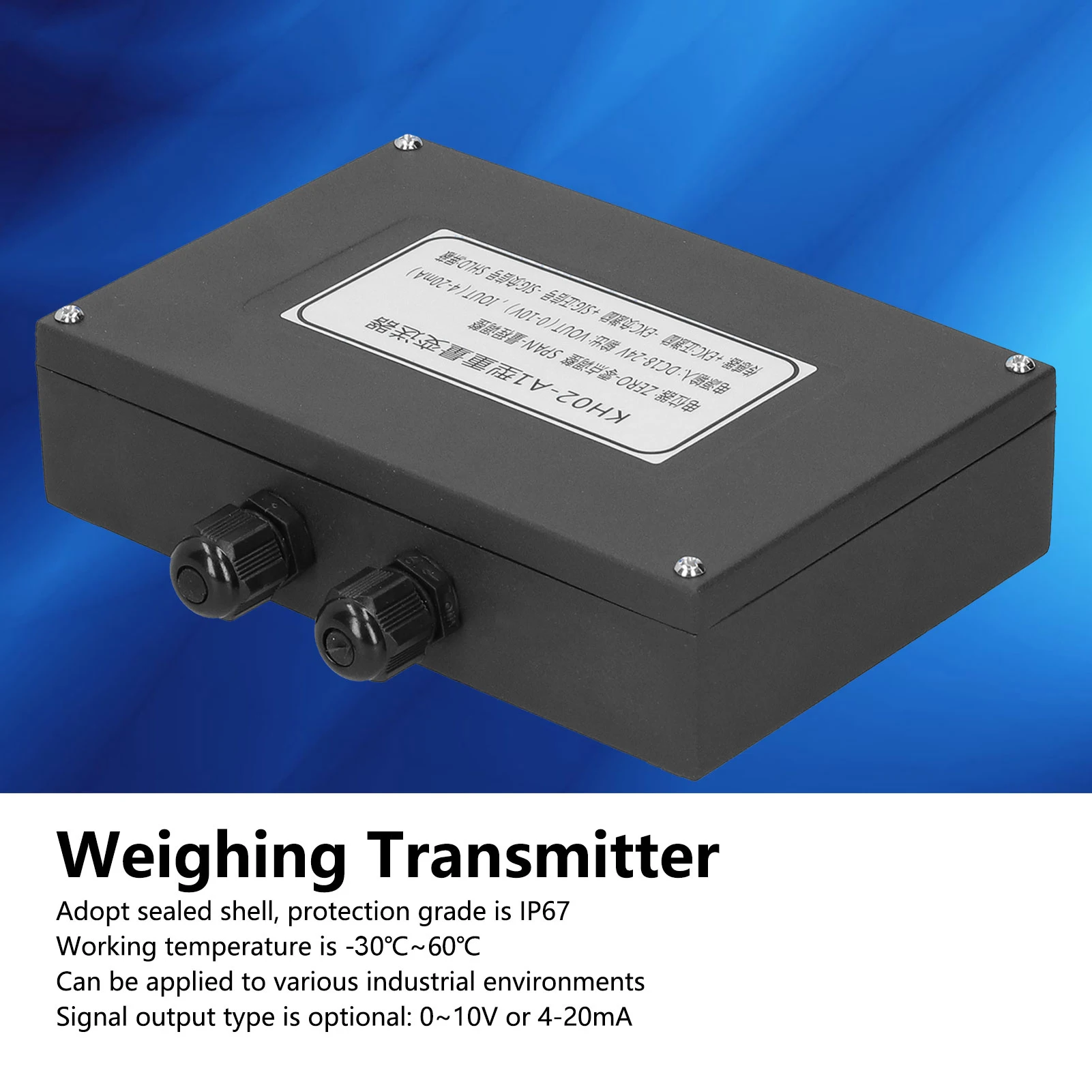 اللوازم الصناعية تحميل خلية الارسال وزن الارسال الاستشعار اللوازم الصناعية 4 ‐ 20mA الجهد إشارة الناتج 0 ‐ 10 فولت