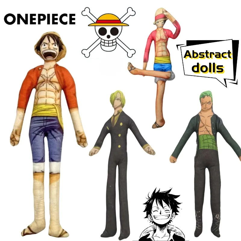 دمية كرتونية إبداعية من قطعة واحدة على شكل قرد د. لوفي نيكو روبن مع أطراف متحركة لعبة تجريدية هدية للأصدقاء #1