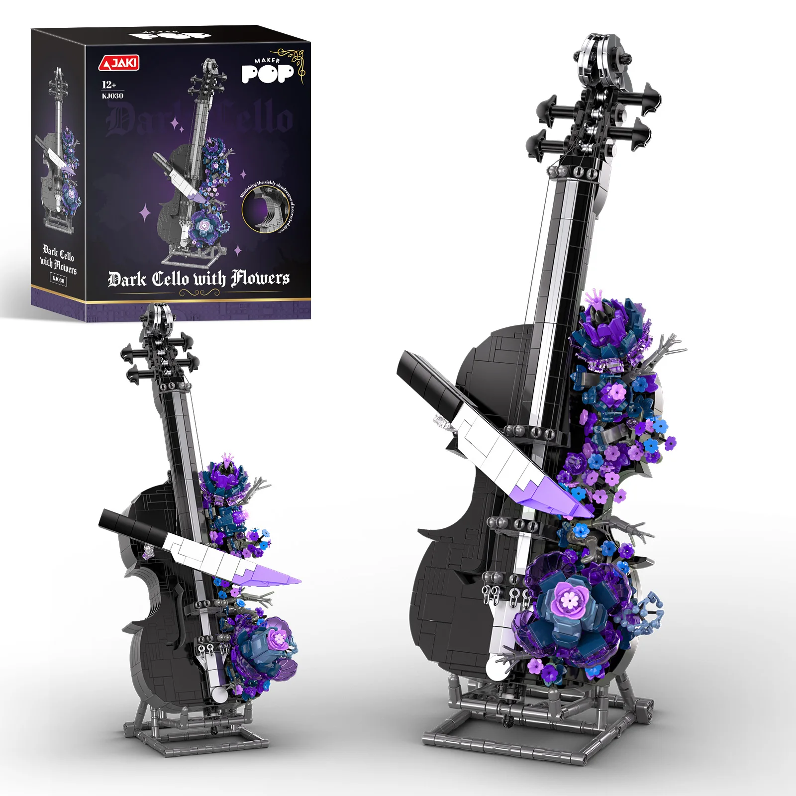 jaki-mystic-purple-flower-figure-block-toy-diy-musician-assembly-kit-educational-creative-structural-brick-gift