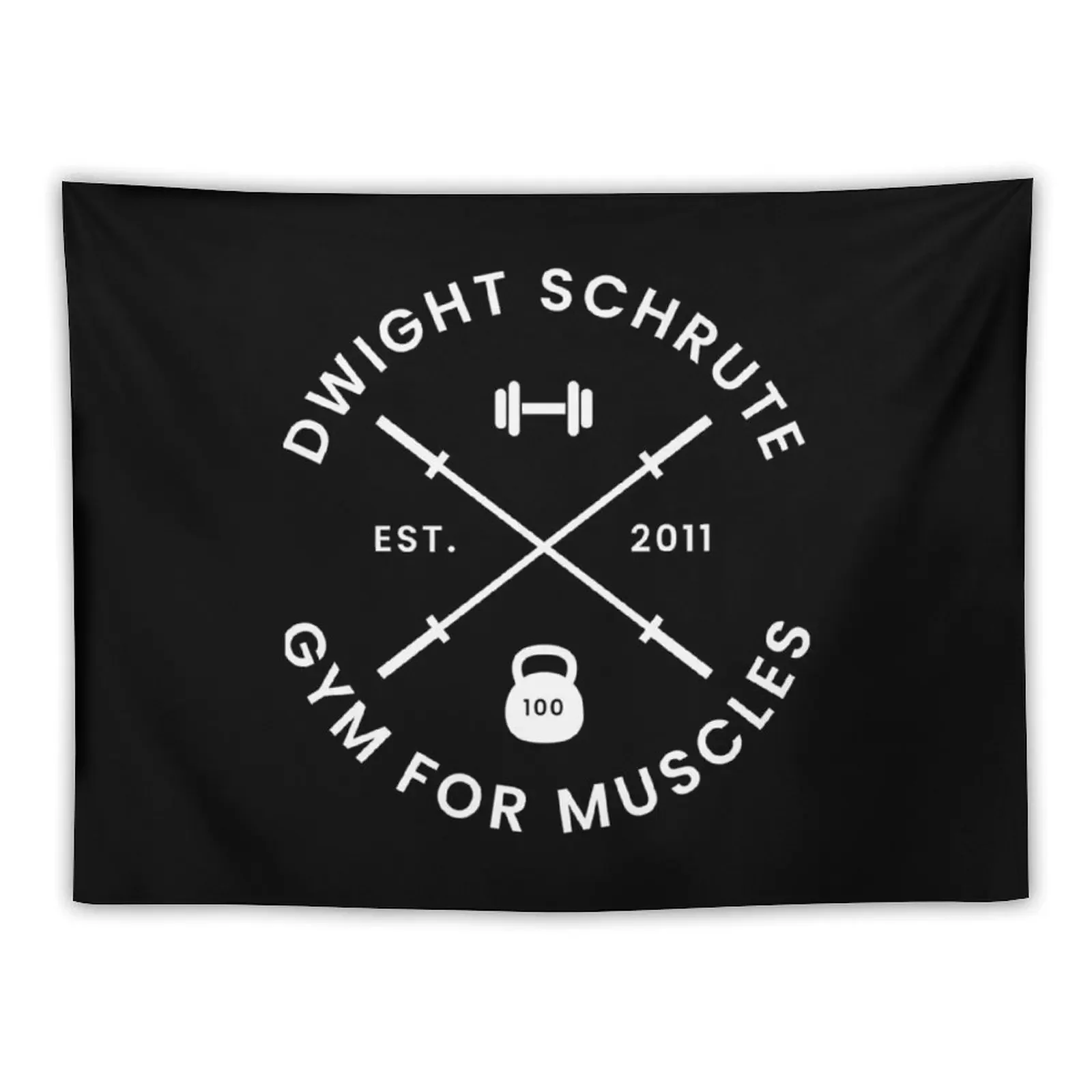 Dwight SchruteGym For Muscles Tapestry Decorative Wall Tapete For The Wall Aesthetic Decoration Wall Decor Tapestry