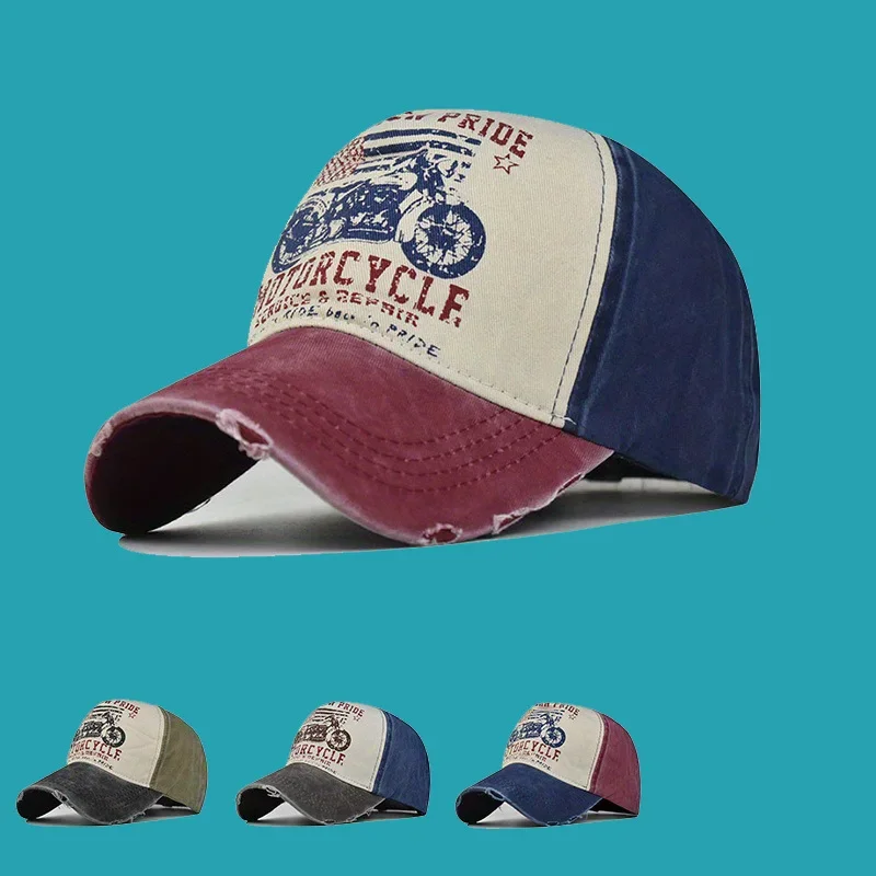 

Washed Cotton Baseball Caps Spring Summer Snapback Hat Hip Hop Fitted Caps Outdoor Casual Multicolor Men Women Hats