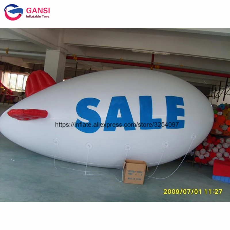 4M Long Inflatable Balloon Zeppelin Helium Blimp,Customized Airship Inflatable Advertising Helium Blimp