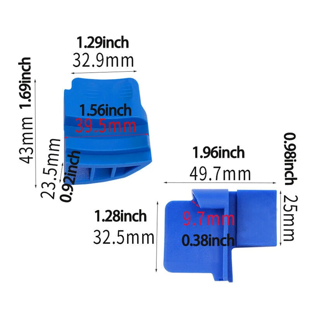 1pair Car Stretch Belt Service Remover Installer Tool Kit Automobile Ribbed Drive Belts Remover Blue Plastic Disassembly Tool