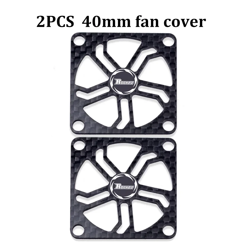 2PCS OVERTREFFEN HOBBY Koelventilator 25/30/35/40/50mm Raket Warmteafvoer Fans Metalen Motor Fan Cover voor Borstelloze Motor RC AUTO
