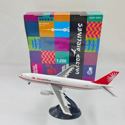 1/200 Scale A300-600R Aircraft Model Plastic ABS Passenger Aircraft Gift With Landing Gear Collection Display Decoration