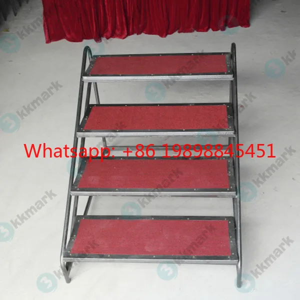 Strong Steel Mobile Folding Stage with Wheels – Portable Design for Events