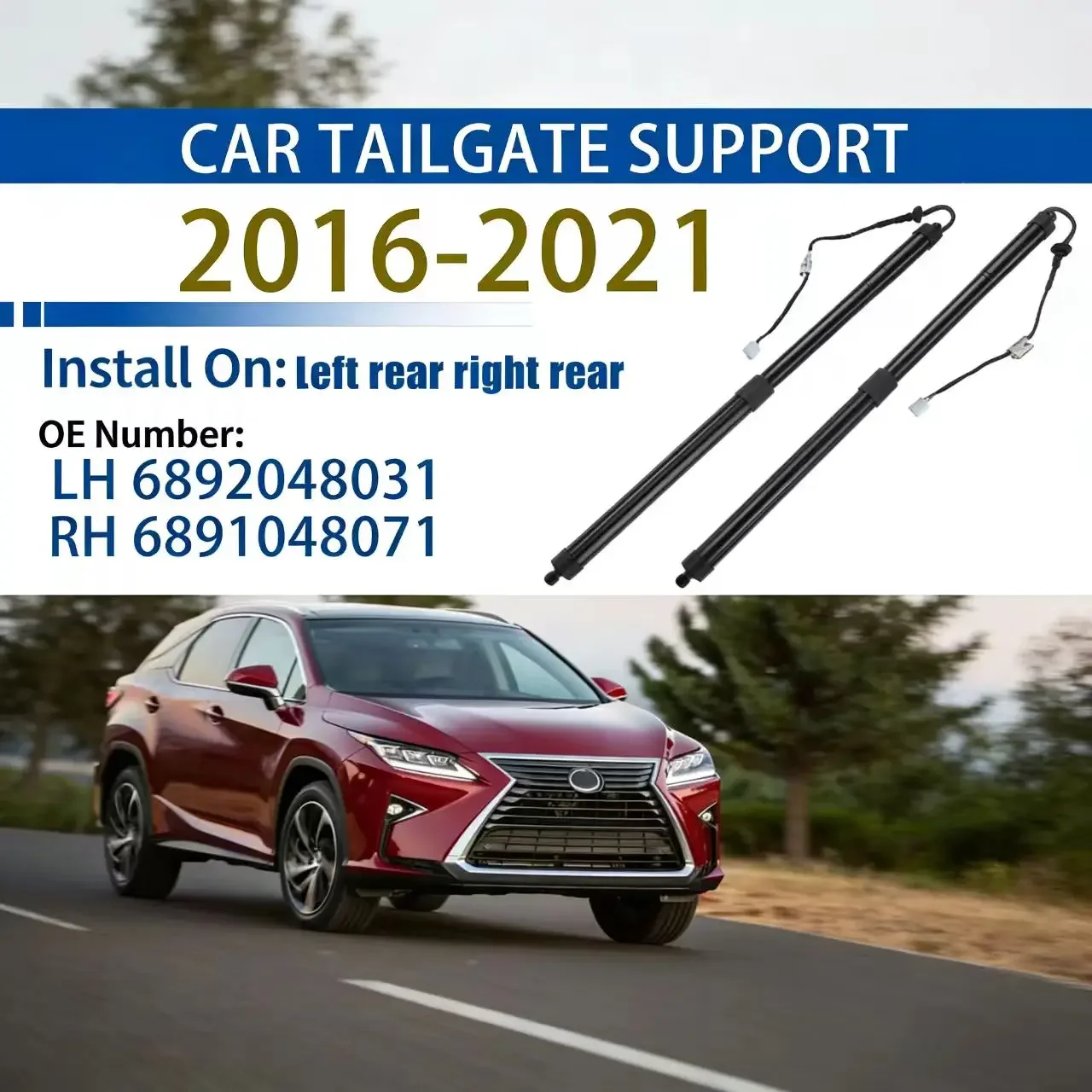 Power Tailgate Kit For 2016-2021 AL20 Lexus RX200T RX450H Tailgate Electric Strut 6892048030 6891048070 68910-48071 68920-48031