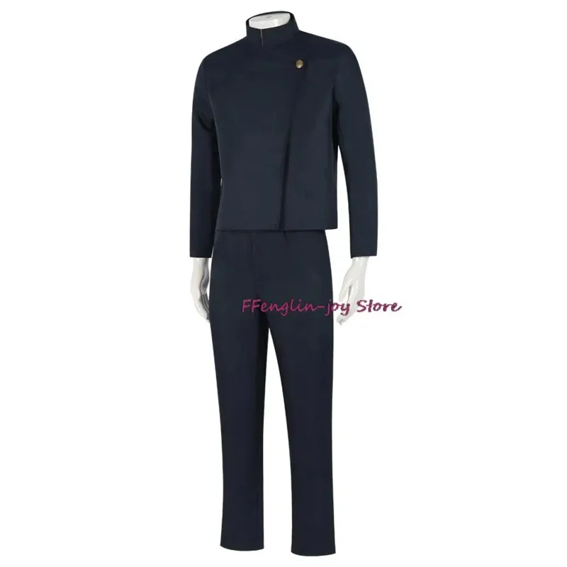 أنيمي Gojo Satoru تأثيري زي للرجال ، نظارات ، زي المدرسة الثانوية ، شعر مستعار ، بدلة هالوين ، الكبار