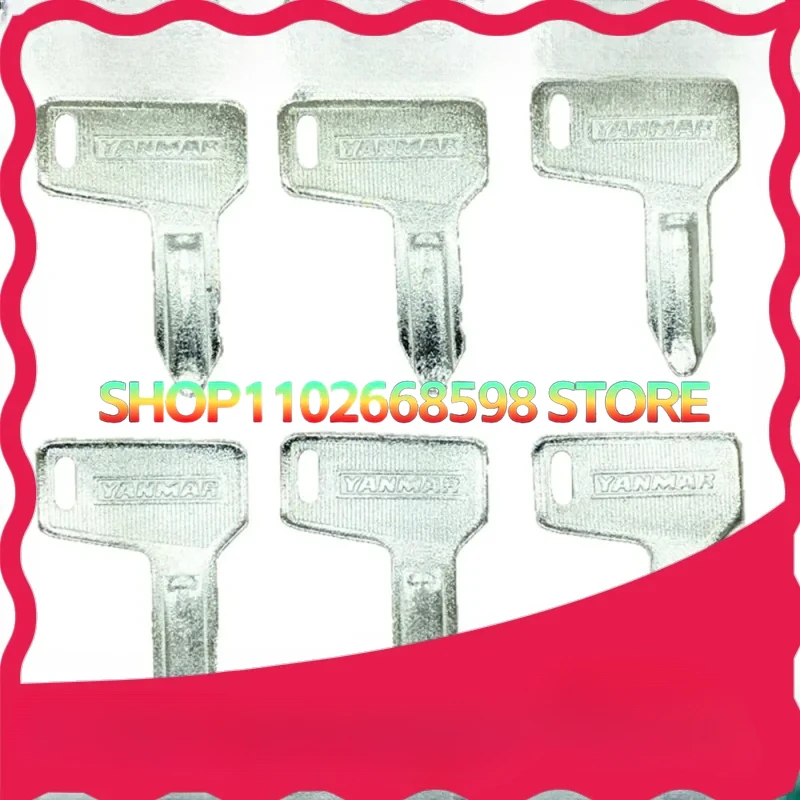 Excavator Parts For Yanmar Dedicated Key Excavator Key Ignition Key Excavator Accessories V