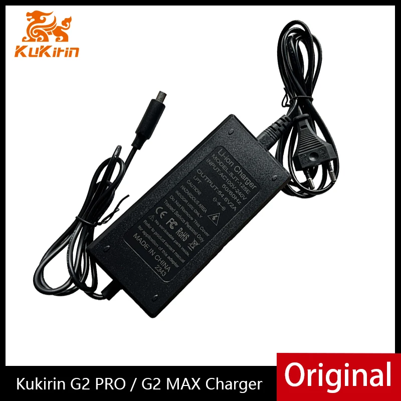 

Original Charger Adapter for KUGOO Kukirin G2 PRO Kukirin G2 MAX Electric Scooter Parts 54.6V 2A Li-ion Battery Accessories