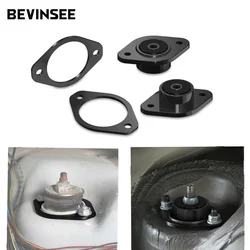 BEVINSEE Rear Polyurethane Shock Mounts & Reinforcements Plates for BMW E46 E36 E30 323 325 328 M3 Z3 Z4 E85