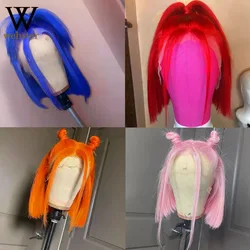Synthetic Lace Front Wigs For Women Heat Resistant Lace Wig Short Wavy Wigs High Temperature Fiber Cosplay Wig