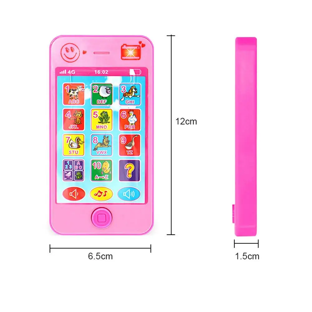 Baby Phone Toys Russian Telephone Teether Music Vocal Toy Early Educational Learning Machine Electronic Children Gift Baby Toy